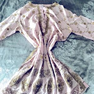 Beaded beach cover up / dressy top